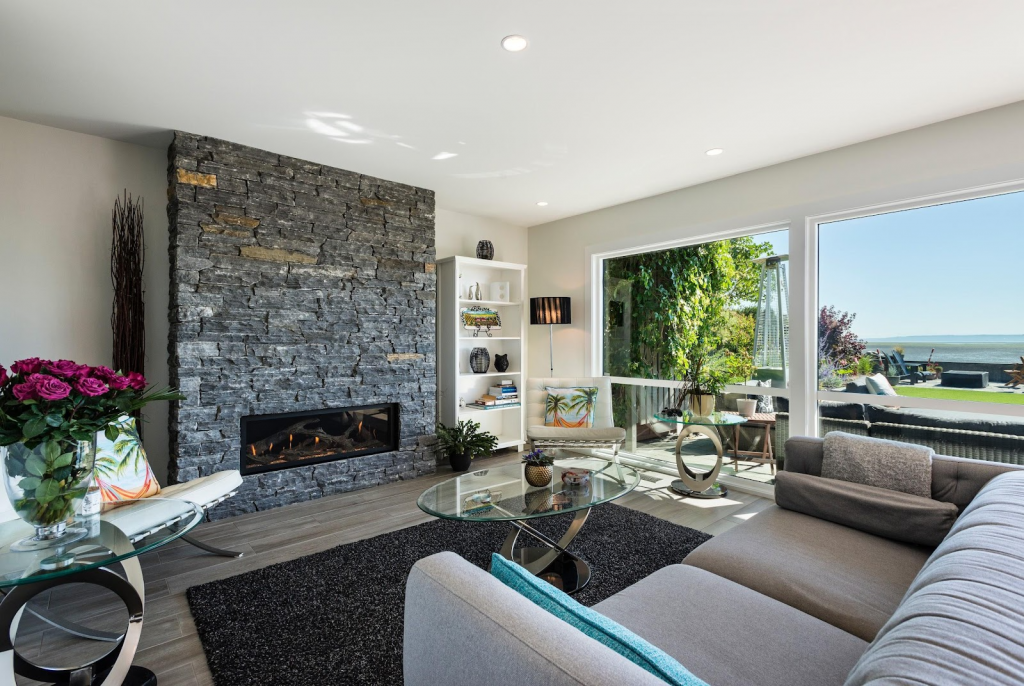 Pangaea fireplace design in living room